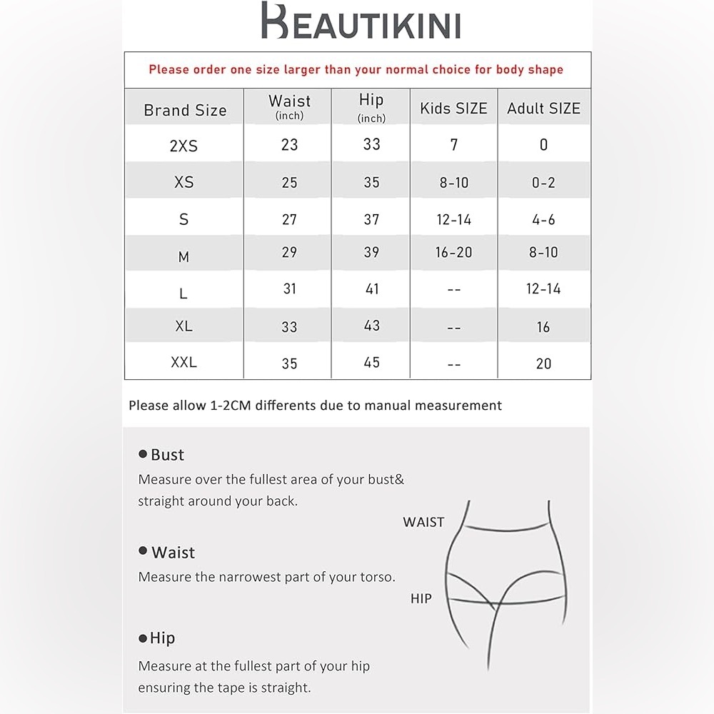 Beautikini One Piece Leakproof Swimsuit Tummy Control Menstrual Bathing Suit - Picture 6 of 7